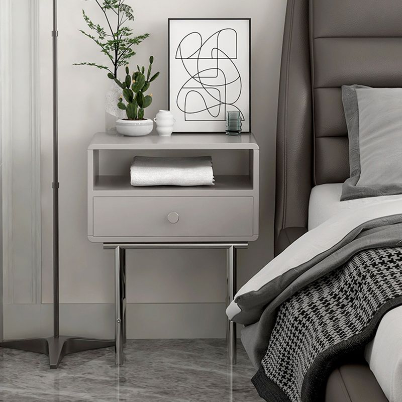 Comodino ingegnerizzato in legno comodino industriale mobile per camera da letto