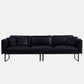 Wooden Genuine Leather Cushions Sofa 31.5"H Contemporary Industrial Square Arm Sofa,Black Clearhalo 'furn' 'furn_sofas' 'Furniture' 'furniture_sofas' 'kitchen' 'kitchen_sofas' 'Living Room Furniture' 'Sofa' 'sofas' 1200x1200_94138918-d2e8-4abb-9181-ac17595aa10e