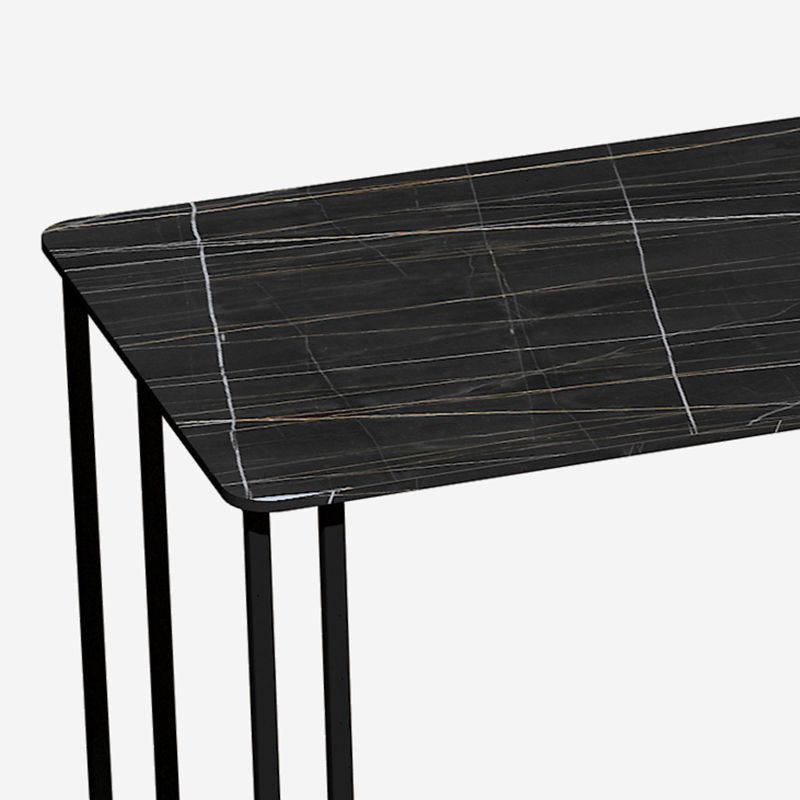 Industrial Sintered Stone Dinner Room Kitchen Table Black Sled Base Table for Dinning Room Clearhalo ' dining_table' 'Dining Tables & Seating' 'Dining Tables' 'furn' 'furn_dining_table' 'Furniture' 'furniture_dining_table' 'Kitchen & Dining Furniture' 'kitchen&dining_furn' 'kitchen' 'kitchen_dining_table' 1200x1200_9413a11a-a864-4335-aae8-6fb2cfcd4a50