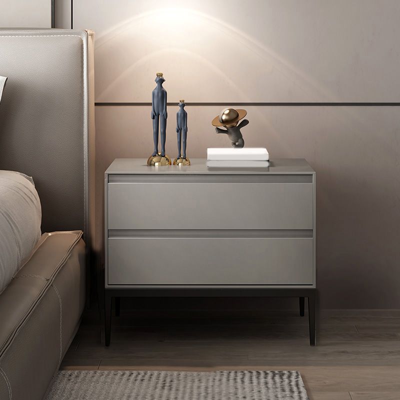 Wood 2-drawer Nightstand 20" Tall Accent Table Nightstand with 4 Legs Clearhalo 'Bedroom Furniture' 'furn' 'furn_night_stand' 'Furniture' 'night_stand' 'Nightstands' 1200x1200_9414b92e-9f4f-435a-b9e3-3fdc541e083b