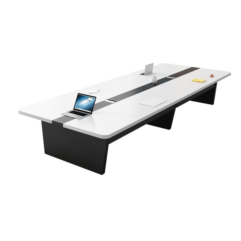 Industrial Style Rectangle Writing Desk Cable Management Office Desk for Office Clearhalo 'furn' 'furn_office_desk' 'Furniture' 'Office Desks' 'Office Furniture' 'office_desk' 1200x1200_94179a30-5c66-4536-aa57-8530282533c9