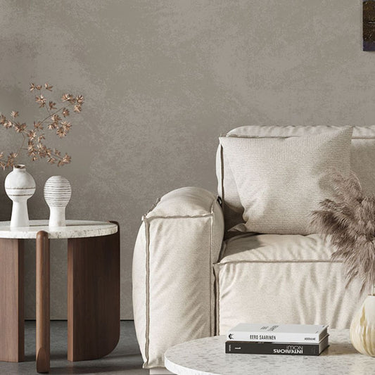 Tavolino rotondo bianco terrazzo e tavolo da cocktail in legno di pino