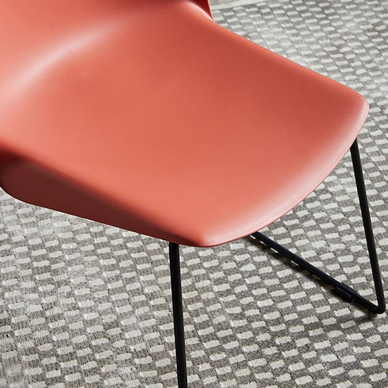 Industrial Style Plastic Dining Armless Chairs Solid Back Armless Dining Chair Clearhalo ' kitchen&dining_furn' 'Dining Chairs' 'Dining Tables & Seating' 'dining_chair' 'Furniture' 'furniture_dining_chair' 'Kitchen & Dining Furniture' 'kitchen' 1200x1200_941d222d-fb4e-47da-b1ae-e0fbdf76057b