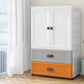 Contemporary Bathroom Wardrobe Plastic Wardrobe Closet with Legs Clearhalo 'Armoires & Wardrobes' 'armoires_wardrobes' 'Bedroom Furniture' 'furn' 'furn_armoires_wardrobes' 'Furniture' 1200x1200_941d70e6-ba98-4b26-b31f-c97c63e0c0af