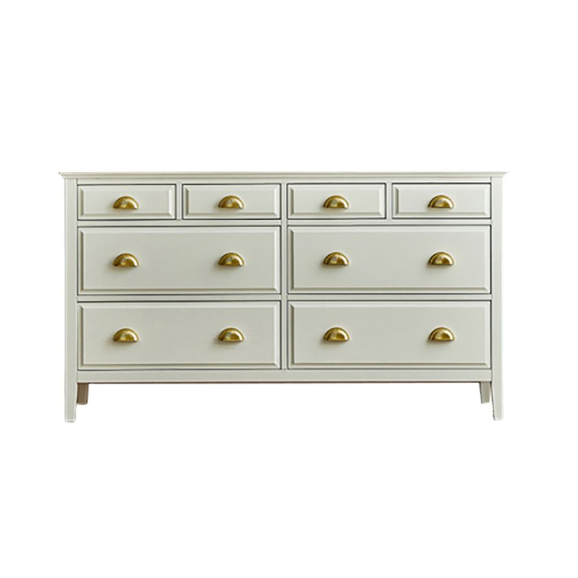 Contemporary Accent Chest with Drawers and Straight Legs in Oak