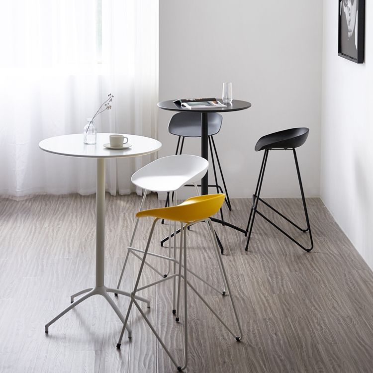 Modern Wood Counter Table with Round Table Top 4-Prong Table - 42" H Clearhalo 'Bar Furniture' 'Bar Tables' 'bar_tables' 'Furniture' 'furniture_bar_tables' 'Kitchen & Dining Furniture' 1200x1200_94209d9d-f365-4248-8707-dc945fbd9430