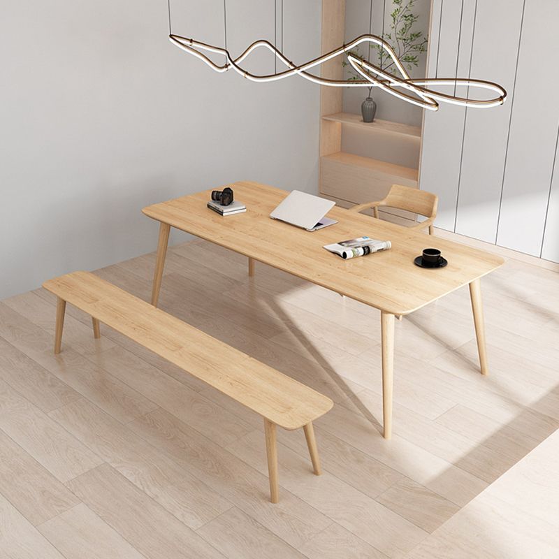 Massivholz Industrial Meeting Schreibtisch Rechteck fester Bürotisch