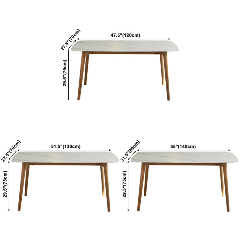 Contemporary Rectangle Dining Table White Sintered Stone Dining Table with 4 Legs Clearhalo ' dining_table' 'Dining Tables & Seating' 'Dining Tables' 'furn' 'furn_dining_table' 'Furniture' 'furniture_dining_table' 'Kitchen & Dining Furniture' 'kitchen&dining_furn' 'kitchen' 'kitchen_dining_table' 1200x1200_9424f013-a3df-4323-a7b4-c193e6f53086