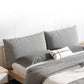 Legno a basso profilo a basso profilo imbottito Nordic da 35,43 pollici H-letto con testiera