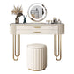 BEIGE Vanity, set di vanità in metallo alto 30 "con 2 cassetti