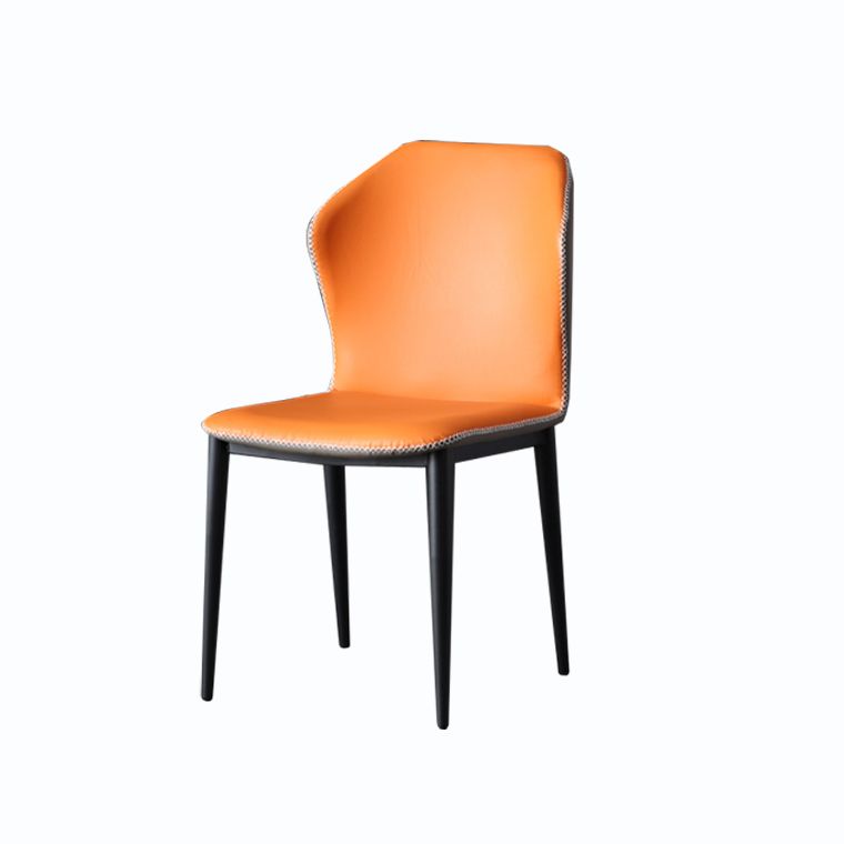 Modern Design Faux Leather Side Chairs Wingback Armless Dining Chair Clearhalo 'Dining Chairs' 'Dining Tables & Seating' 'dining_chair' 'furn' 'furn_dining_chair' 'Furniture' 'furniture_dining_chair' 'Kitchen & Dining Furniture' 1200x1200_94282cc5-0944-4a01-b23d-645455bfb1d9