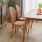 Bentwood Armless Dining Chairs Rattan Open Back Side Chairs with Wood Legs Clearhalo ' kitchen&dining_furn' 'Dining Chairs' 'Dining Tables & Seating' 'dining_chair' 'furn' 'furn_dining_chair' 'Furniture' 'furniture_dining_chair' 'Kitchen & Dining Furniture' 'kitchen' 1200x1200_9428dc9f-ac0f-4f76-8ce7-e9d9b00b5e03