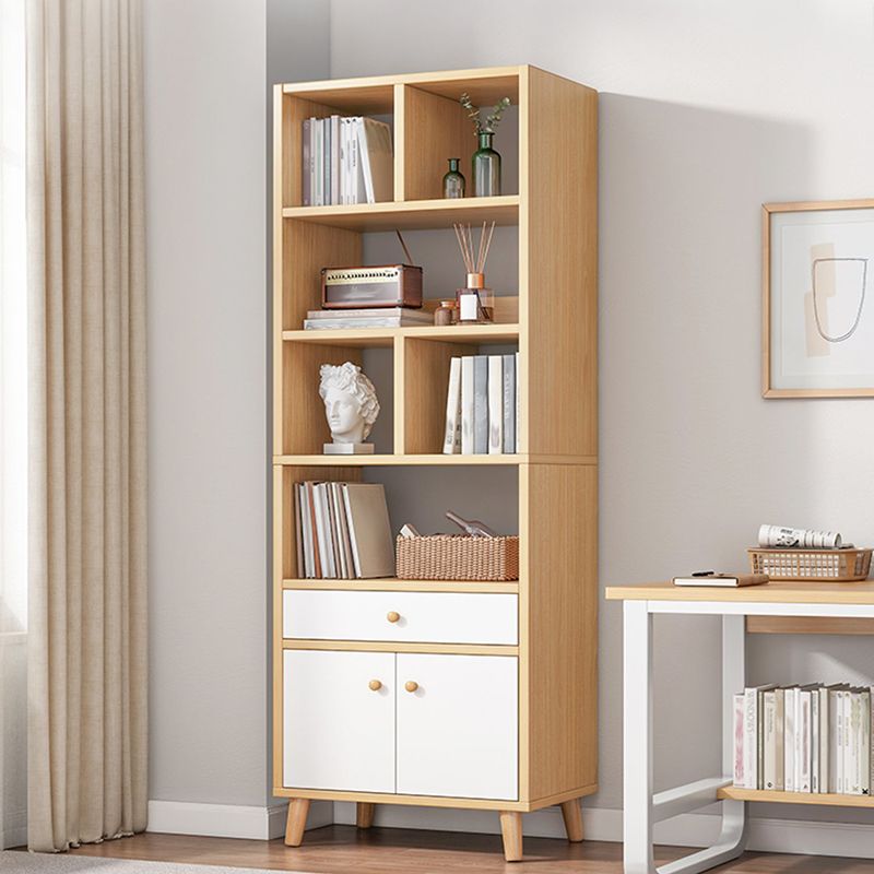 Bibliothèque en bois d'ingénierie Bibliothèque contemporaine standard avec tiroirs
