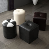 Glam Pouf Ottoman Genuine Leather Stain Resistant Upholstered Square Ottoman Clearhalo 'furn' 'furn_ottomans_poufs' 'Furniture' 'Living Room Furniture' 'Ottomans & Poufs' 'ottomans_poufs' 1200x1200_942af3cf-4856-4cee-b11c-d62dbfa47636
