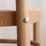 Eigentijdse zijstoel houten open rug eetkamerstoel voor keuken