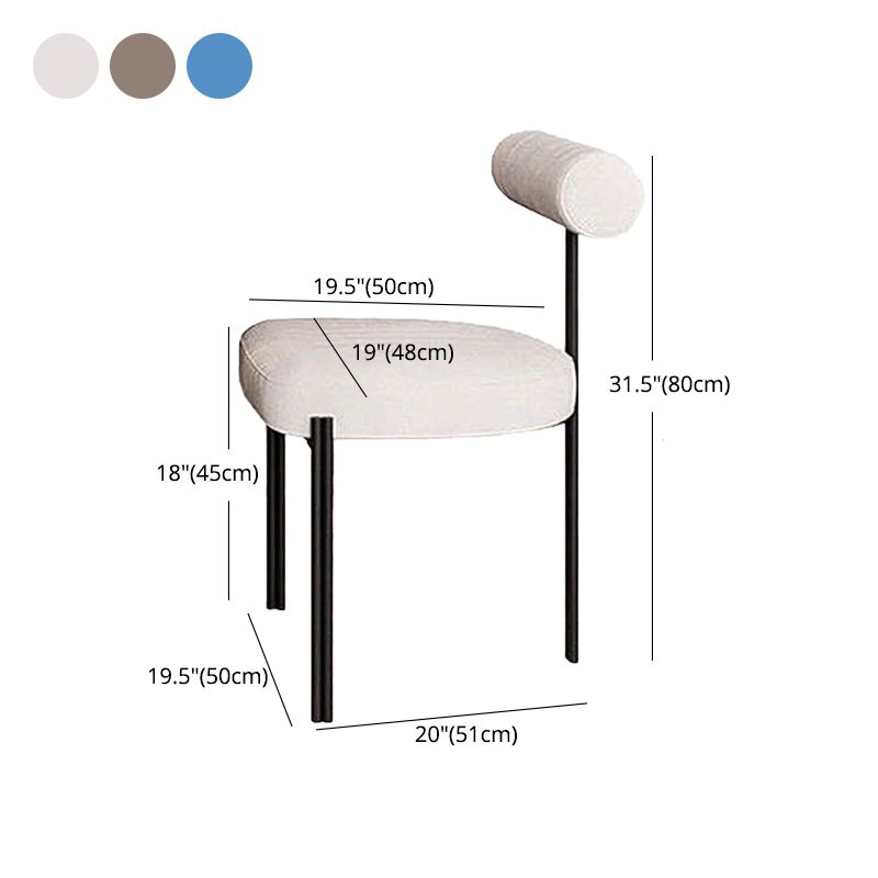 Glam Metal Kitchen and Dining Room Chair Open Back Dining Side Chair in Black Clearhalo 'Dining Chairs' 'Dining Tables & Seating' 'dining_chair' 'furn' 'furn_dining_chair' 'Furniture' 'furniture_dining_chair' 'Kitchen & Dining Furniture' 1200x1200_942d2209-349d-4f02-9f9c-5455fca99968