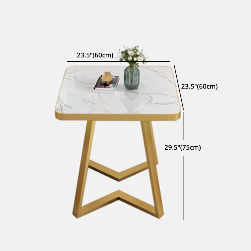 Glam 1/2/5 Pieces Dining Set Stone Geometry Wood Dining Table for Dining Room Clearhalo 'Dining Room Sets' 'Dining Tables & Seating' 'dining_room_set' 'furn' 'furn_dining_room_set' 'Furniture' 'furniture_dining_room_set' 'Kitchen & Dining Furniture' 'kitchen&dining_furn' 'kitchen' 1200x1200_942f2286-3097-49fb-ac6b-b7ebc0977648