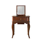 Traditional Flip-Top Vanity Dressing Table Wooden Makeup Vanity Set Clearhalo 'Bedroom Furniture' 'furn' 'furn_makeup_vanities' 'Furniture' 'Makeup Vanities' 'makeup_vanities' 1200x1200_943133a0-0108-4044-8c81-2365df3aab23