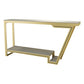 Rectangle Stone Top Bar Dining Table Traditional Luxury Bar Table with Trestle Base Clearhalo 'Bar Furniture' 'Bar Tables' 'bar_tables' 'furn' 'furn_bar_tables' 'Furniture' 'furniture_bar_tables' 'Kitchen & Dining Furniture' 1200x1200_9432f643-437b-46bf-a54e-b4c502ca8e4d