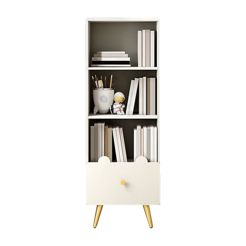 Wood Standard Bookcase Contemporary Style Closed Back Bookshelf with Drawer Clearhalo 'Bookcases' 'furn' 'furn_bookcases' 'Furniture' 'furniture_bookcases' 'Office Furniture' 1200x1200_9435a1f5-31d1-44c4-a9ae-bfd0a284d0fe