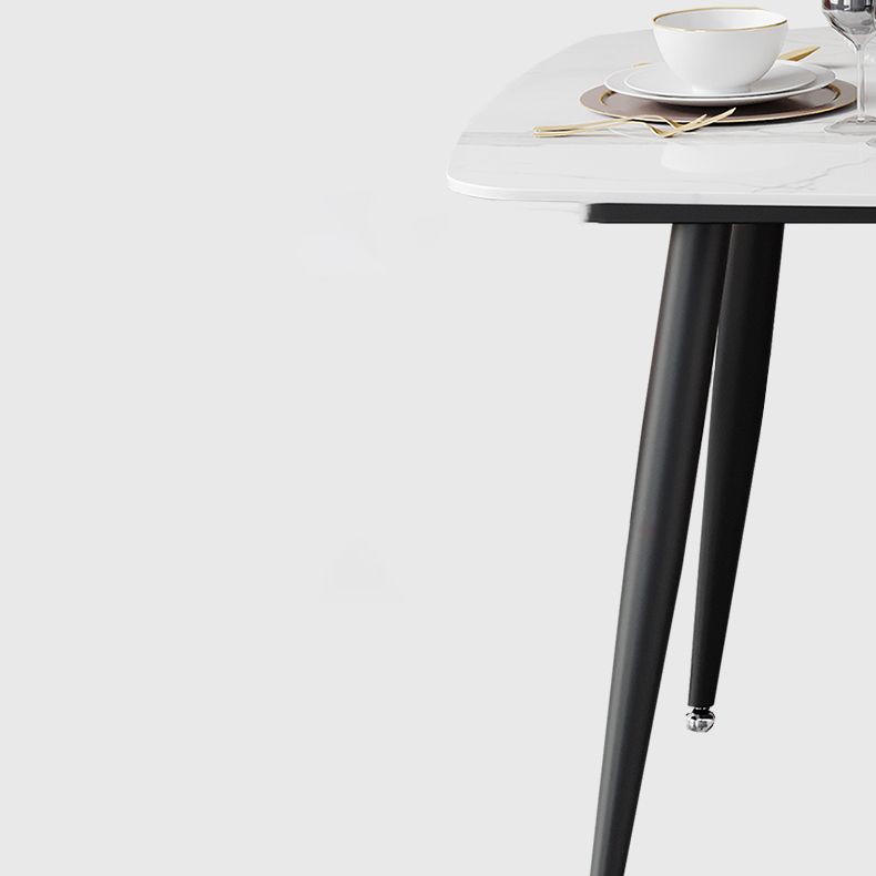Modern Rectangular Dining Table Stone Top Tabletop for Dining Room Clearhalo 'Dining Tables & Seating' 'Dining Tables' 'dining_table' 'furn' 'furn_dining_table' 'Furniture' 'Kitchen & Dining Furniture' 1200x1200_9435fa94-2a07-4a82-be13-bf75a819dcd0