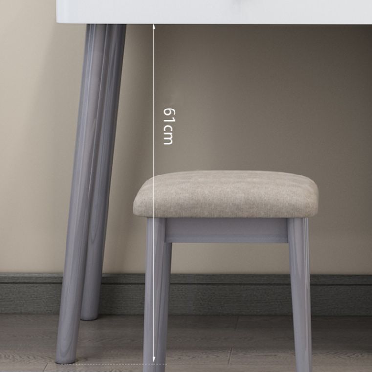 Scrivania per vanity per trucco in legno con 4 cassette per il trucco speculare scrivania vanity