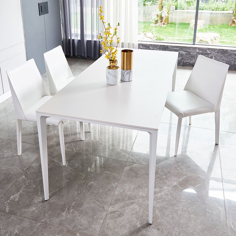Modern Sintered Stone Top Dining Set Rectangle 1/2/4/5 Pieces Dining Table with Chairs Clearhalo 'Dining Room Sets' 'Dining Tables & Seating' 'dining_room_set' 'furn' 'furn_dining_room_set' 'Furniture' 'furniture_dining_room_set' 'Kitchen & Dining Furniture' 1200x1200_9438deb6-2594-4c13-b973-44c9678a98a8