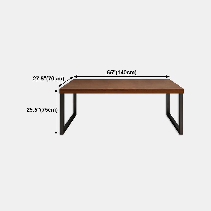 Solid Wood Rectangular Work Table Home Office Modern Writing Desk ...
