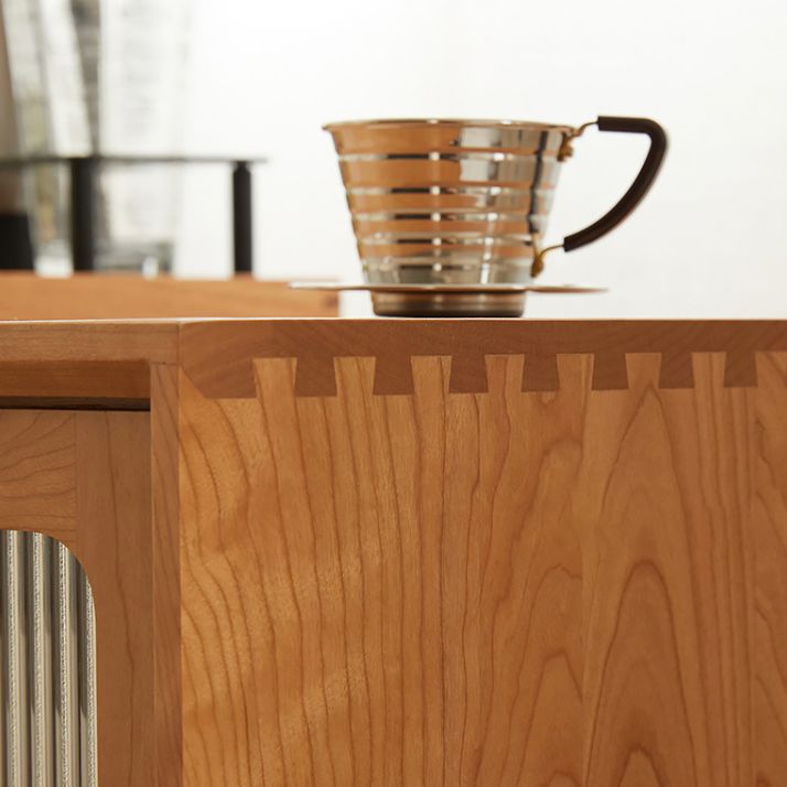 Sideboard di pino con armadio contemporaneo con porte per cucina