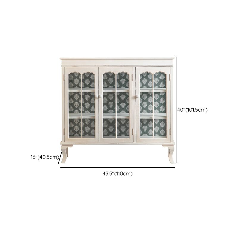 Tradizionale in legno in legno in legno in legno porte in vetro a buffet per camera da letto