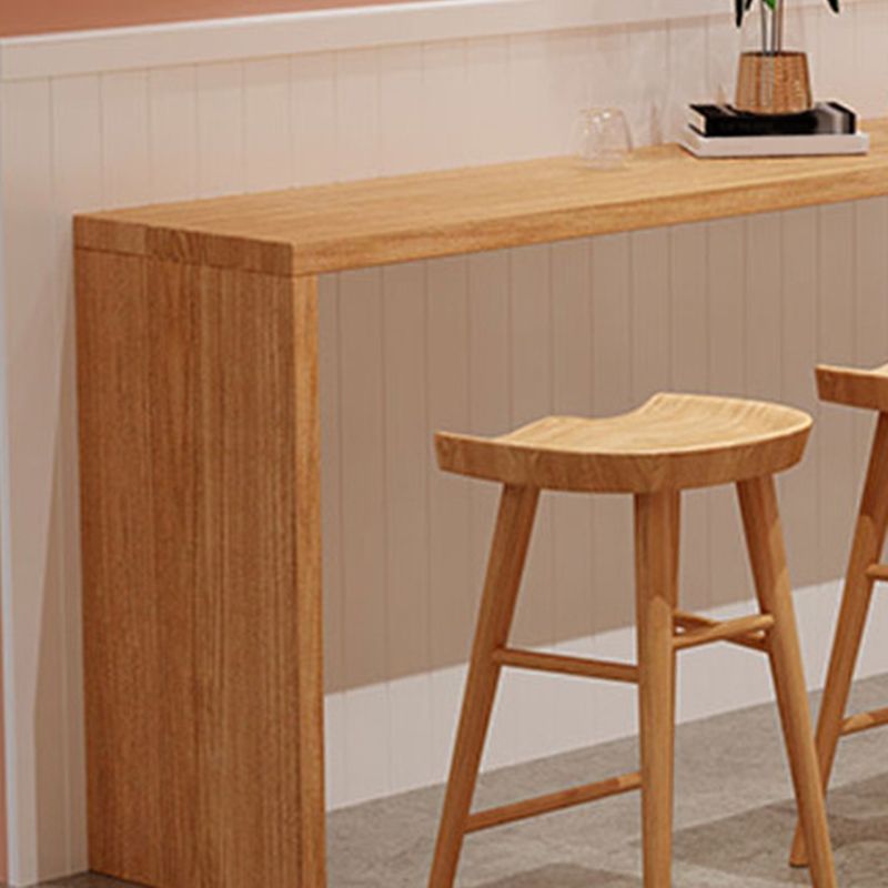 Luxurious Rectangle Pub Table Set 1/5/9 Pieces Wooden Counter Table with Backless Stools Clearhalo 'Bar Furniture' 'furn' 'furn_home_bar_bar_sets' 'Furniture' 'Home Bars & Bar Sets' 'home_bar_bar_sets' 'Kitchen & Dining Furniture' 1200x1200_943ab116-1294-4e15-b6df-42a27739f373