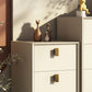 Cómoda de madera maciza con cajones Cómoda contemporánea con patas para dormitorio