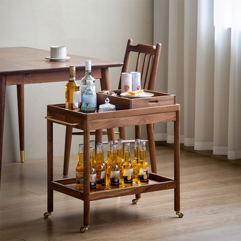 Modernistic Accent Side Table Solid Wood with Storage Living Room Double Tier Clearhalo 'Coffee & Accent Tables' 'End & Side Tables' 'end_side_tables' 'furn' 'furn_end_side_tables' 'Furniture' 'Living Room Furniture' 1200x1200_943c041d-9e04-4c9f-977c-f72b2f56a25e