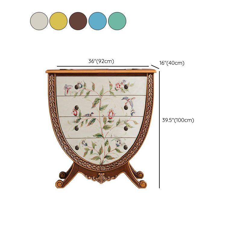 Madera sólida de cofre de almacenamiento tradicional de 15.6 pulgadas de ancho