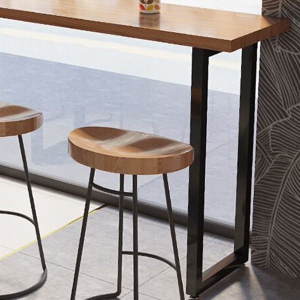Modern Rectangle Sled Base Solid Wood Bar Table for Kitchen Dining Room Clearhalo 'Bar Furniture' 'Bar Tables' 'bar_tables' 'furn' 'furn_bar_tables' 'Furniture' 'Kitchen & Dining Furniture' 1200x1200_943d9664-08f0-4ffb-a28a-98fcafa60879