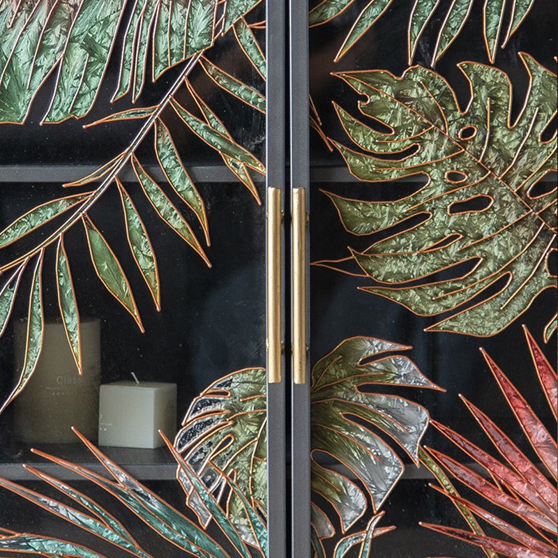 Modern Metal Display Stand Glass Doors Storage Cabinet for Living Room Clearhalo 'Display & China Cabinets' 'display_china_cabinets' 'furn' 'furn_display_china_cabinets' 'Furniture' 'Kitchen & Dining Furniture' 1200x1200_943e2d54-d8cd-4a9a-aab6-1ced9d674d32