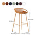 Contemporary Milk Tea Shop Footrest Stool Matte Finish Metal Barstool Clearhalo 'Bar Furniture' 'Bar Stools' 'bar_stools' 'furn' 'furn_bar_stools' 'Furniture' 'furniture_bar_stools' 'Kitchen & Dining Furniture' 1200x1200_94416a2b-5cb4-48d2-9cea-037d9353d8f2