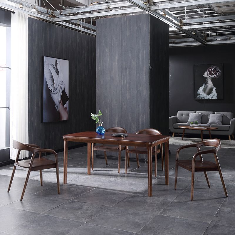 Traditional Style Ash Wood Chair Set Kitchen Dining Room Open Back Arm Chairs Clearhalo ' kitchen&dining_furn' 'Dining Chairs' 'Dining Tables & Seating' 'dining_chair' 'furn' 'furn_dining_chair' 'Furniture' 'furniture_dining_chair' 'Kitchen & Dining Furniture' 'kitchen' 1200x1200_94426748-3c53-4c88-9b1f-a550d4af4091