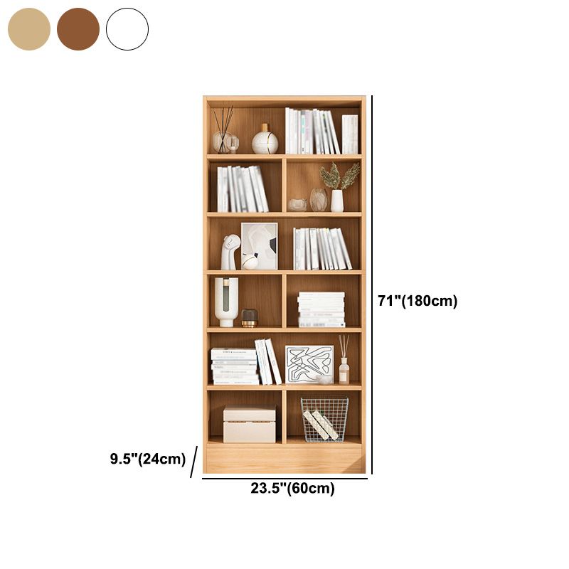 Scandinavian Manufactured Wood Standard Bookshelf Vertical Bookshelf for Living Room Clearhalo 'Bookcases' 'furn' 'furn_bookcases' 'Furniture' 'furniture_bookcases' 'Office Furniture' 1200x1200_94430c06-355d-4c07-b41a-ca986c79595f