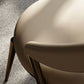 Glam Style Armless Dining Chairs Faux Leather Open Back Side Chair