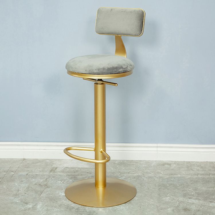 Armless Bar Stools Adjustable Height Swivel Dining Stools with Metal Base Clearhalo 'Bar Furniture' 'Bar Stools' 'bar_stools' 'furn' 'furn_bar_stools' 'Furniture' 'Kitchen & Dining Furniture' 1200x1200_94447a9a-1ac9-4efa-b986-067231a79e72