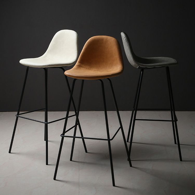 Industrial Style Bar-stool Iron Legs Counter Stool for Kitchen Bar Clearhalo 'Bar Furniture' 'Bar Stools' 'bar_stools' 'furn' 'furn_bar_stools' 'furniture_bar_stools' 'Kitchen & Dining Furniture' 'kitchen&dining_furn' 'kitchen' 'kitchen_furn' Furniture' 1200x1200_944514cb-bf05-401d-ae61-bd1e4f251c04