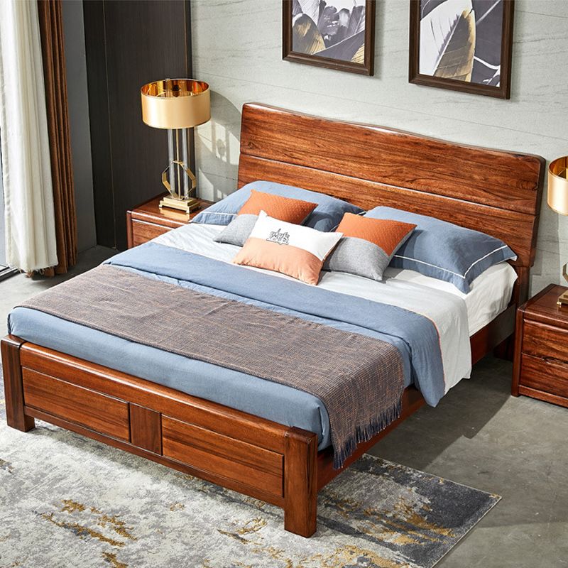 Traditional Solid Wood Standard Bed Solid Color Bed with Headboard Clearhalo 'Bedroom Furniture' 'Beds' 'furn' 'furn_beds' 'Furniture' 1200x1200_9445ca39-871e-4e48-860b-e2c814c57cd2