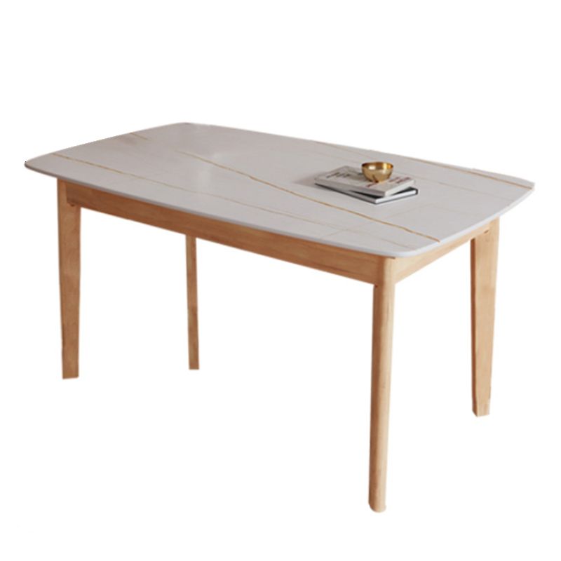 Minimalist Rectangle Shape Kitchen Dining Table Sintered Stone Top Dining Table with 4 Legs Base Clearhalo ' dining_table' 'Dining Tables & Seating' 'Dining Tables' 'furn' 'furn_dining_table' 'Furniture' 'furniture_dining_table' 'Kitchen & Dining Furniture' 'kitchen&dining_furn' 'kitchen' 'kitchen_dining_table' 1200x1200_94469926-c20c-4a9f-8e46-1bbd4b961d86
