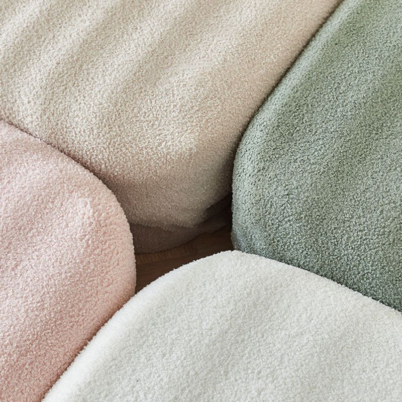 Solid Color Flannel Standard Stool Modern Simple Square Upholstered Stool Clearhalo 'furn' 'furn_ottomans_poufs' 'Furniture' 'Living Room Furniture' 'Ottomans & Poufs' 'ottomans_poufs' 1200x1200_9446c524-d5bb-44e9-a83c-6f90dc4c2801