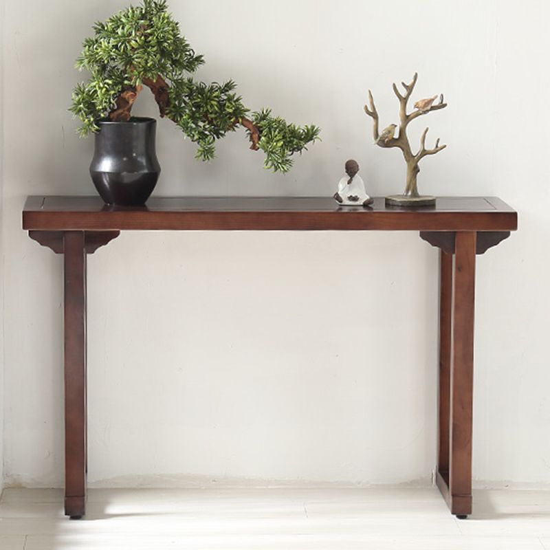 Walnusskonsolentisch Massivholz 9,84 Zoll breites Konsolensofa -Tisch