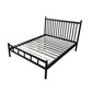 Queen Size Contemporary Metal Bed,40.15 " with Metal Legs Bed