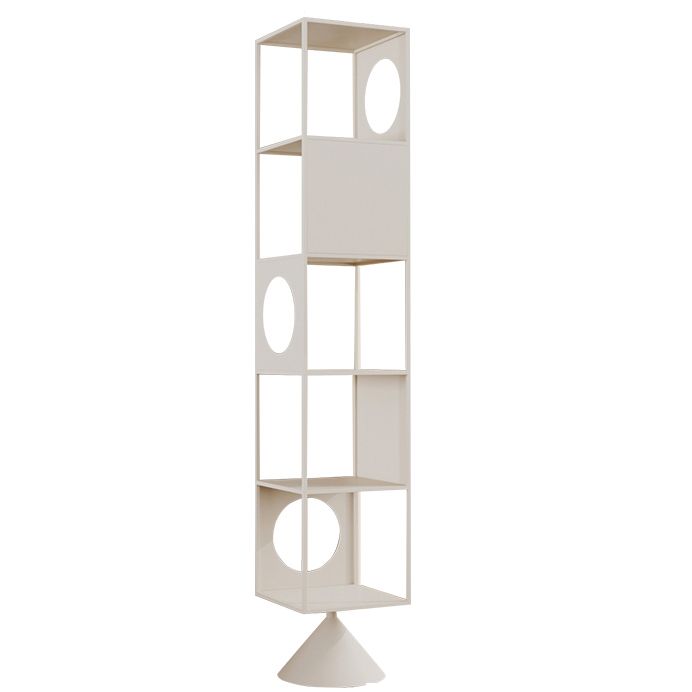 ホームオフィス用の棚付きのモダンな標準書籍棚の金属オープンシェルフ本棚