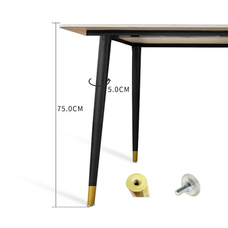 Glam Style Sintered Stone Dining Set Round 1/4/5/7 Pieces Dining Set