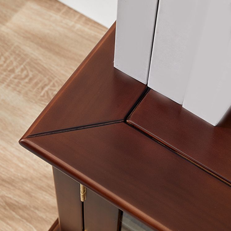 Console multimediale tradizionale Porta TV Console porta TV in legno massello con cassetti